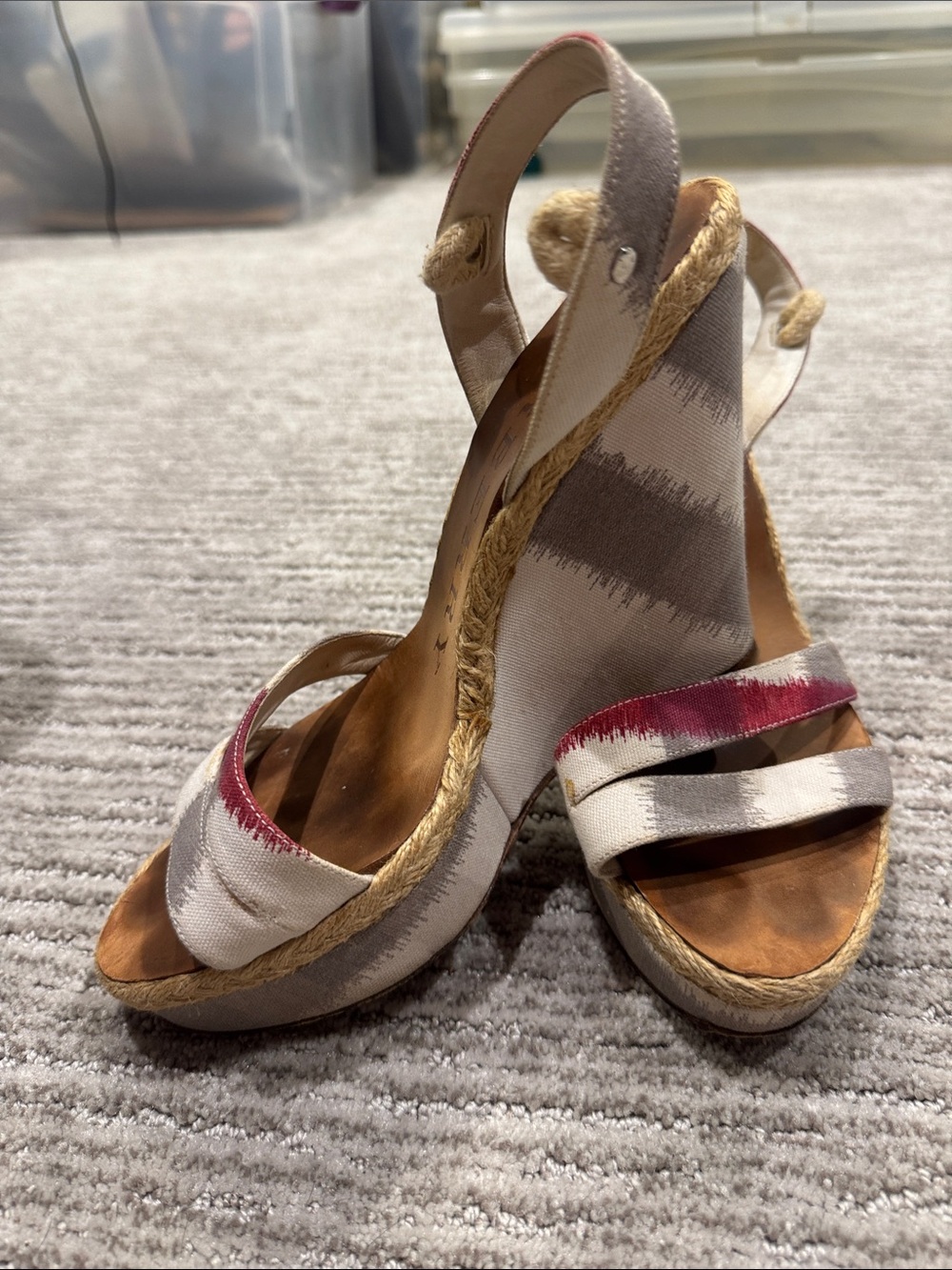 Burberry Espadrille Wedge Sandals EU 40 – Missing Ankle Ties